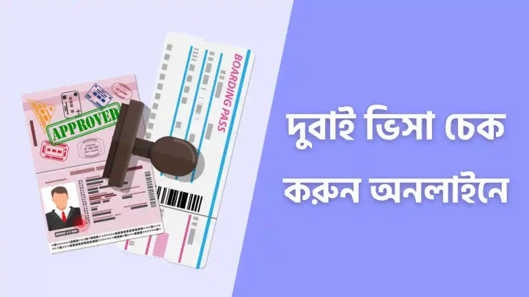 দুবাই ভিসা চেক করার বিস্তারিত নিয়ম