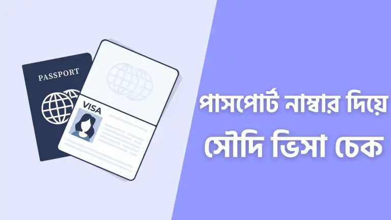 সৌদি আরবের ভিসা চেক
