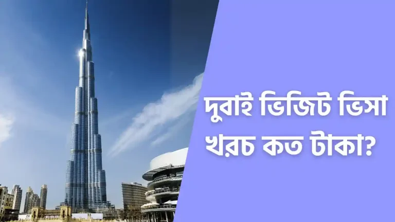 দুবাই ভিজিট ভিসা খরচ