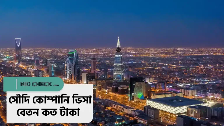সৌদি আরবের কোম্পানি ভিসা